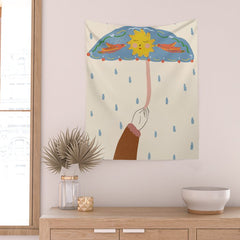 Rainy Day Wall Tapestry Gallery Image 2