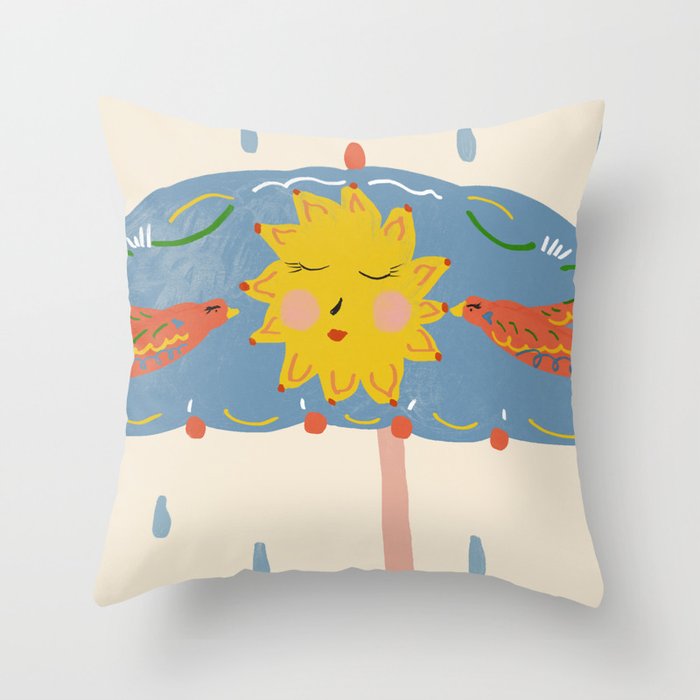 Rainy Day Throw Pillow Gallery Image 1