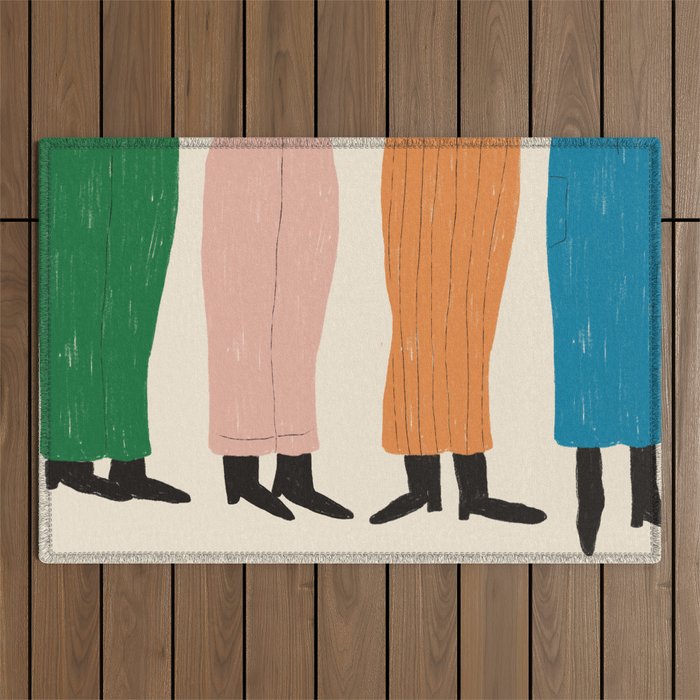 In Line Outdoor Rug Gallery Image 1