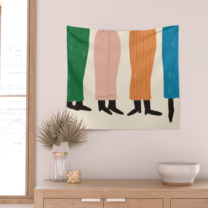 In Line Wall Tapestry Gallery Image 2