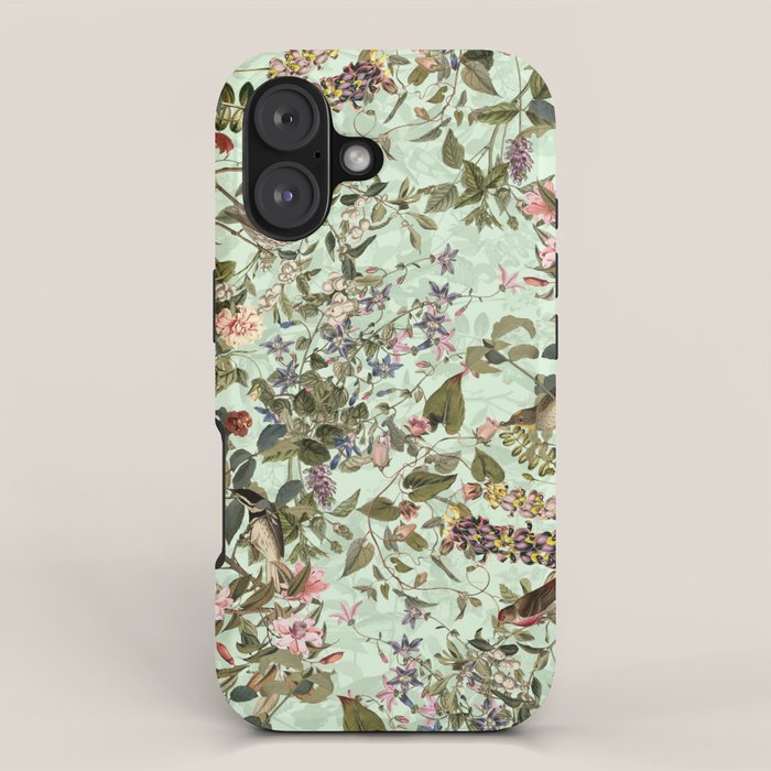 Floral and Birds X iPhone Case Gallery Image 1