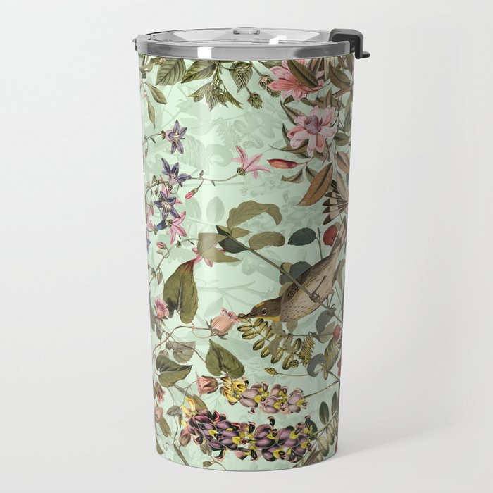 Floral and Birds X Travel Mug Gallery Image 2