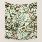 Floral and Birds X Wall Tapestry Gallery Image 4