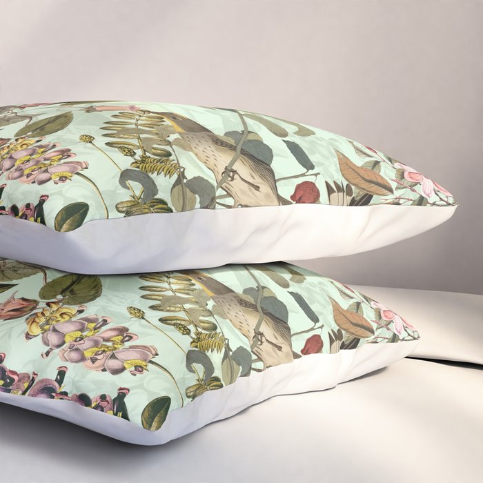 Floral and Birds X Pillow Sham Gallery Image 3