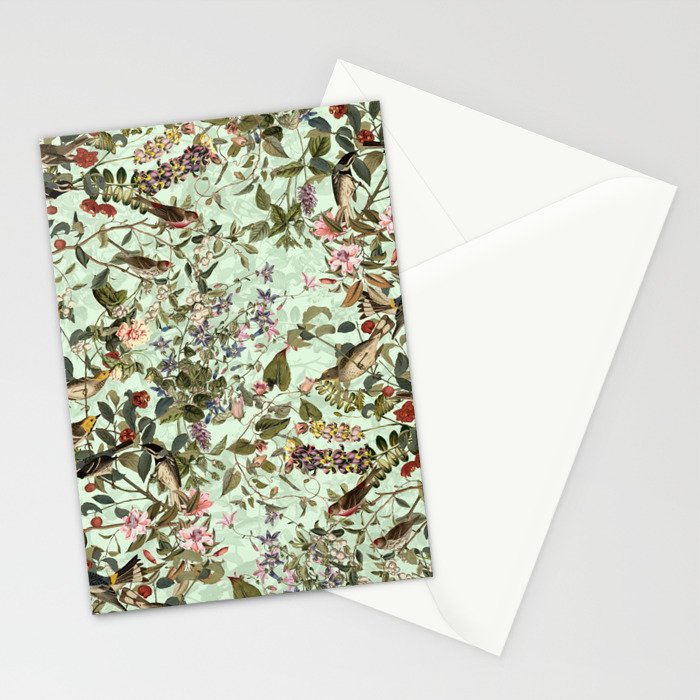 Floral and Birds X Stationery Card Gallery Image 2