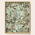 Floral and Birds X Serving Tray Gallery Image 1