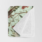 Floral and Birds X Throw Blanket Gallery Image 3