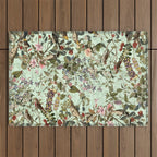 Floral and Birds X Outdoor Rug Gallery Image 1