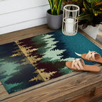 Star Forest Reflection Outdoor Rug Gallery Image 2