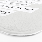 I Have to Be Successful Because I Like Expensive Things monochrome typography home wall decor Bath Mat Gallery Image 3