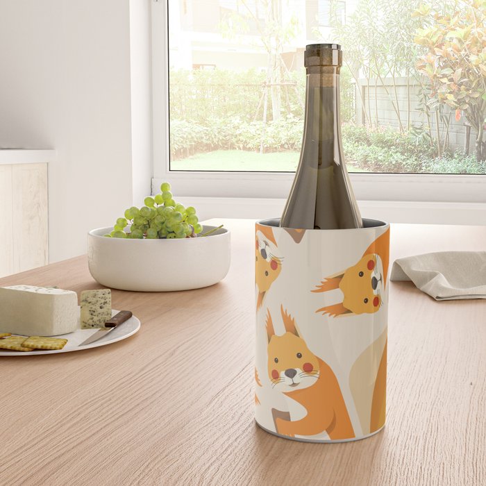 Red Squirrel Animal Portrait Wine Chiller Gallery Image 4