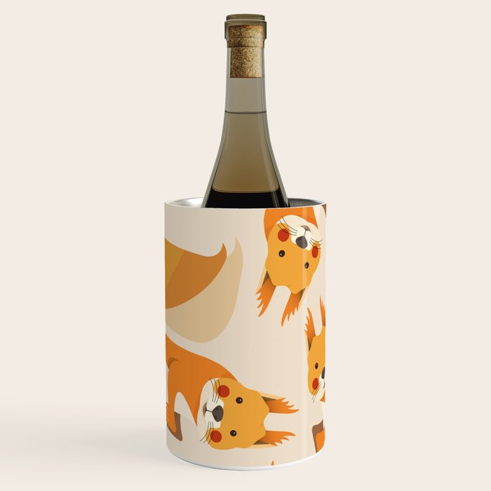 Red Squirrel Animal Portrait Wine Chiller Gallery Image 2