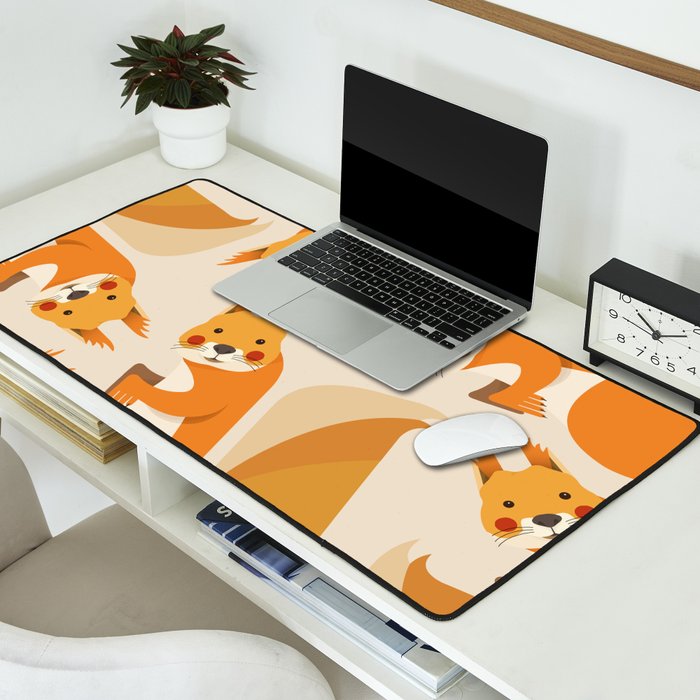 Red Squirrel Animal Portrait Desk Mat Gallery Image 2