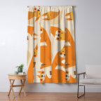 Red Squirrel Animal Portrait Window Curtain Gallery Image 5