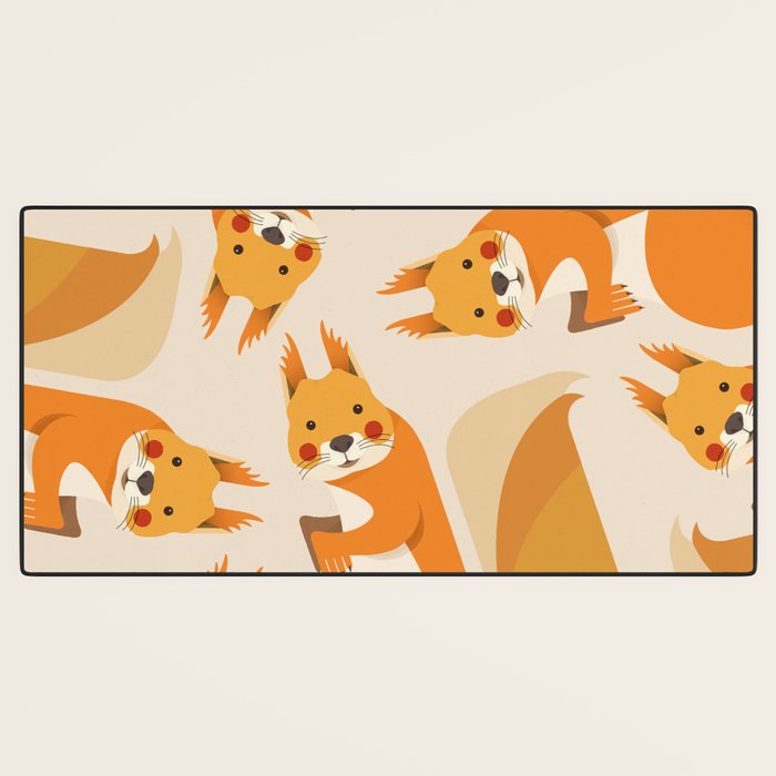 Red Squirrel Animal Portrait Desk Mat Gallery Image 3