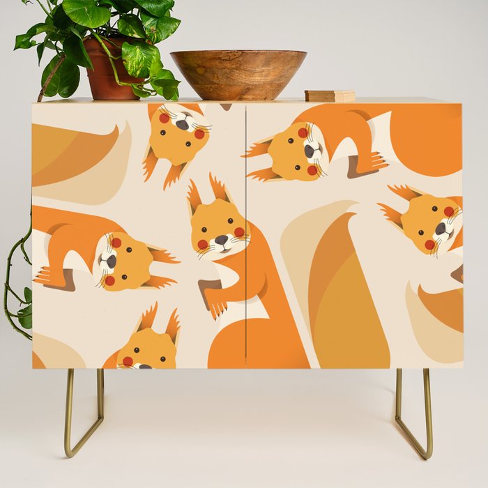 Red Squirrel Animal Portrait Credenza Gallery Image 1