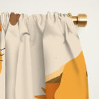 Red Squirrel Animal Portrait Window Curtain Gallery Image 2