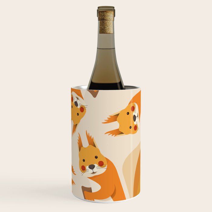 Red Squirrel Animal Portrait Wine Chiller Gallery Image 1