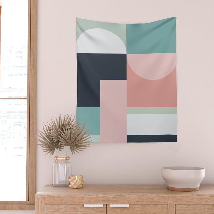 Abstract Geometric 06 Wall Tapestry Gallery Image 2