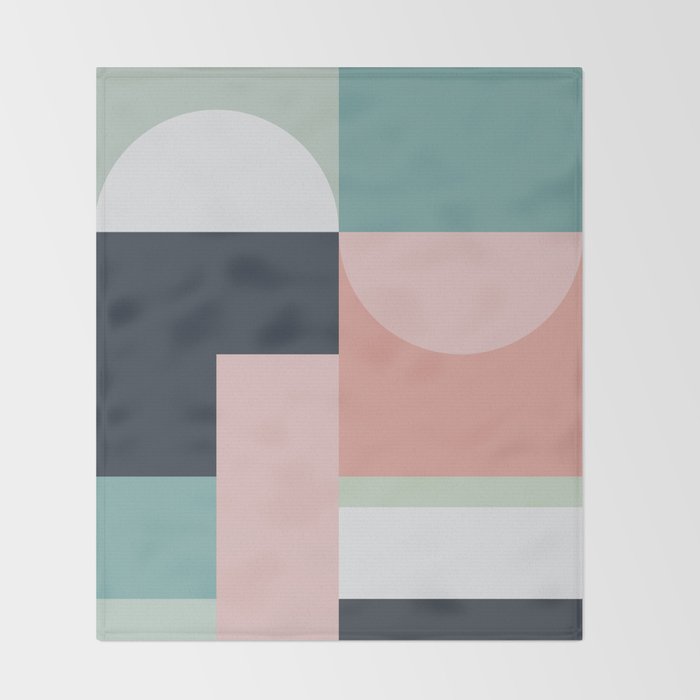 Abstract Geometric 06 Throw Blanket Gallery Image 2