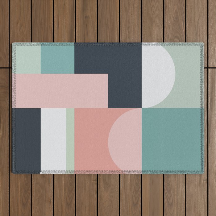 Abstract Geometric 06 Outdoor Rug Gallery Image 1