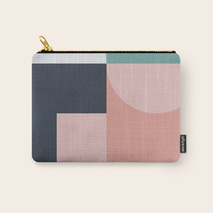 Abstract Geometric 06 Carry All Pouch Gallery Image 1