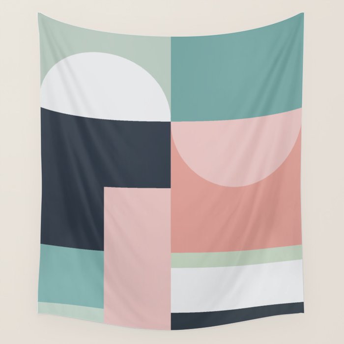 Abstract Geometric 06 Wall Tapestry Gallery Image 4