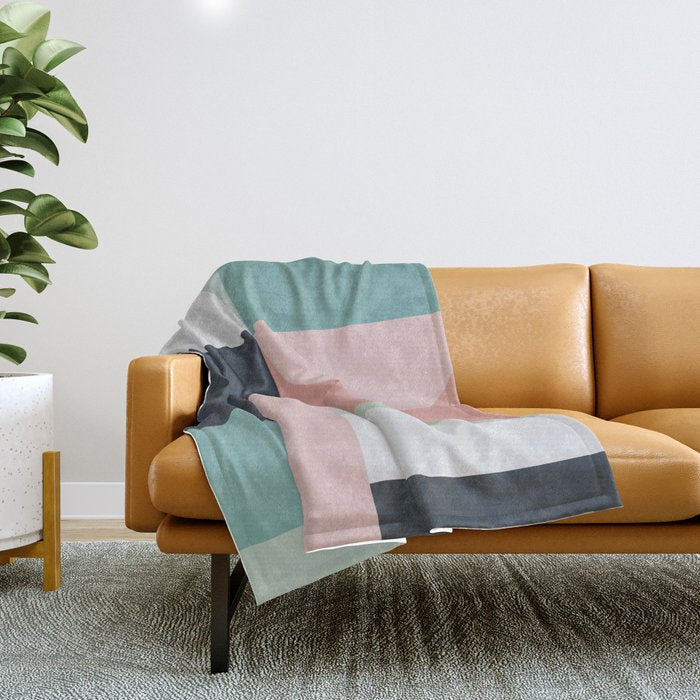 Abstract Geometric 06 Throw Blanket Gallery Image 1