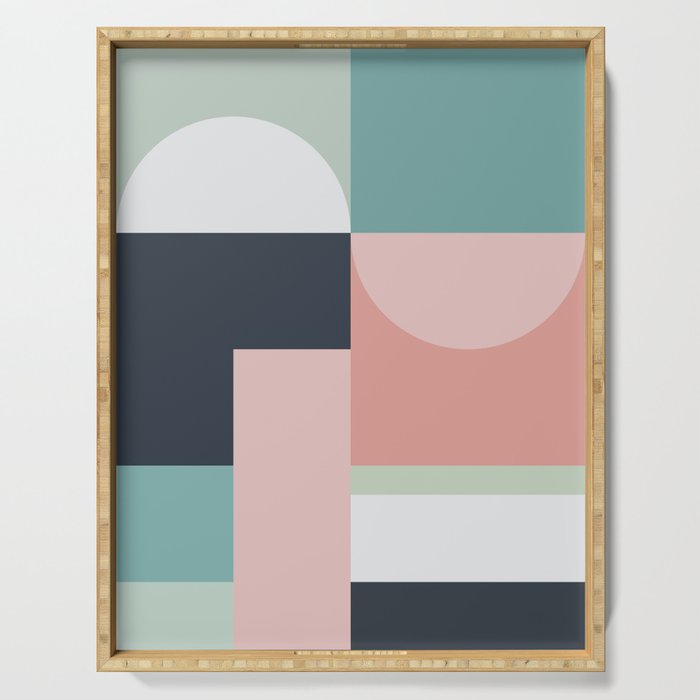 Abstract Geometric 06 Serving Tray Gallery Image 1