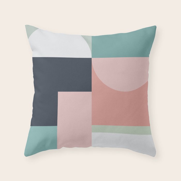 Abstract Geometric 06 Throw Pillow Gallery Image 6