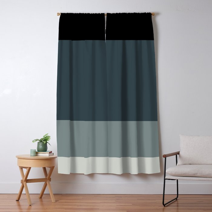 Contemporary Color Block IX Window Curtain Gallery Image 1