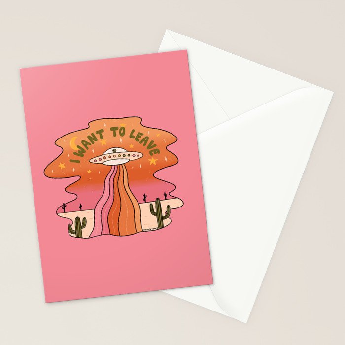 I Want To Leave Stationery Card Gallery Image 2