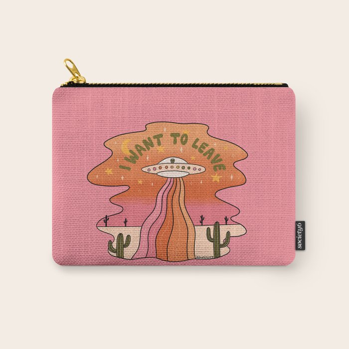 I Want To Leave Carry All Pouch Gallery Image 1