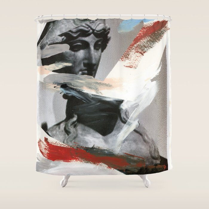 Untitled (Painted Composition 4) Shower Curtain Gallery Image 1