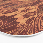 Gothic Halloween Damask - spiced pumpkin  Bath Mat Gallery Image 3
