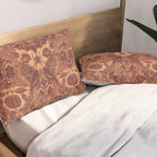 Gothic Halloween Damask - spiced pumpkin  Pillow Sham Gallery Image 2