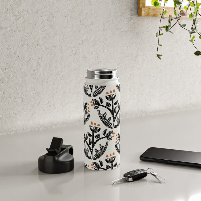 Black Forest flowers Water Bottle Gallery Image 4