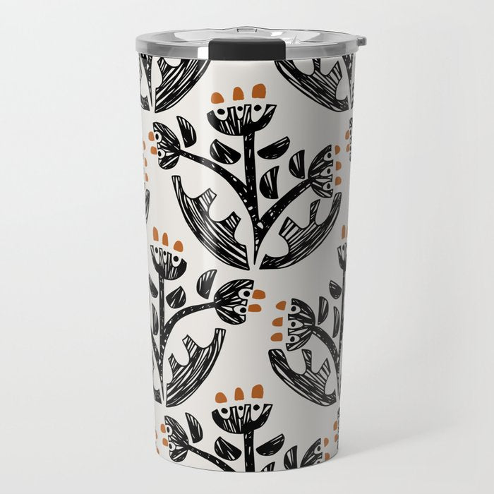 Black Forest flowers Travel Mug Gallery Image 1