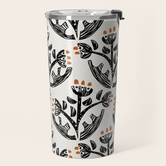 Black Forest flowers Travel Mug Gallery Image 2
