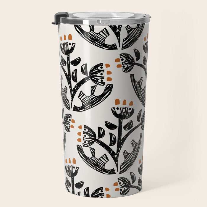 Black Forest flowers Travel Mug Gallery Image 3