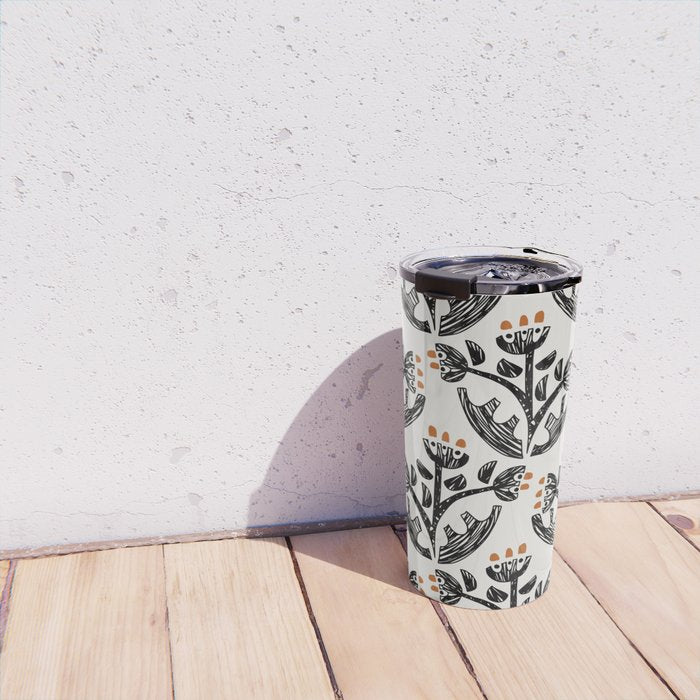 Black Forest flowers Travel Mug Gallery Image 4