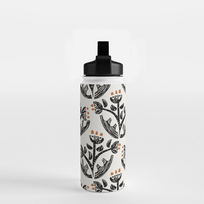 Black Forest flowers Water Bottle Gallery Image 2