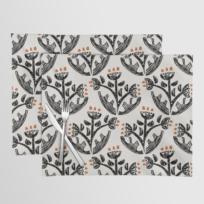 Black Forest flowers Placemat Gallery Image 1