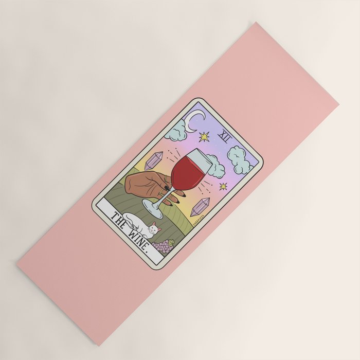 WINE READING (DARK) Yoga Mat Gallery Image 1