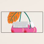 Ce ne sont pas des cerises Desk Mat Gallery Image 1