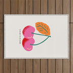 Ce ne sont pas des cerises Outdoor Rug Gallery Image 1