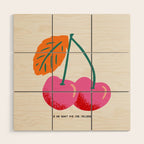 Ce ne sont pas des cerises Wood Wall Art Gallery Image 1