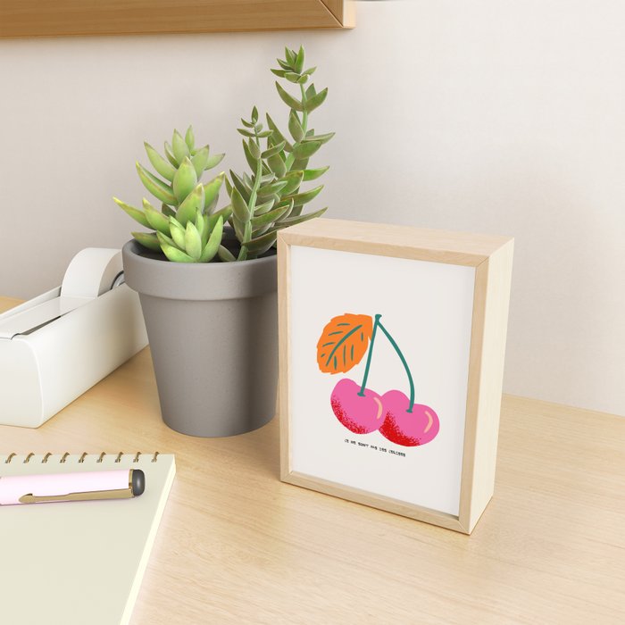 Ce ne sont pas des cerises Mini Art Print Gallery Image 2