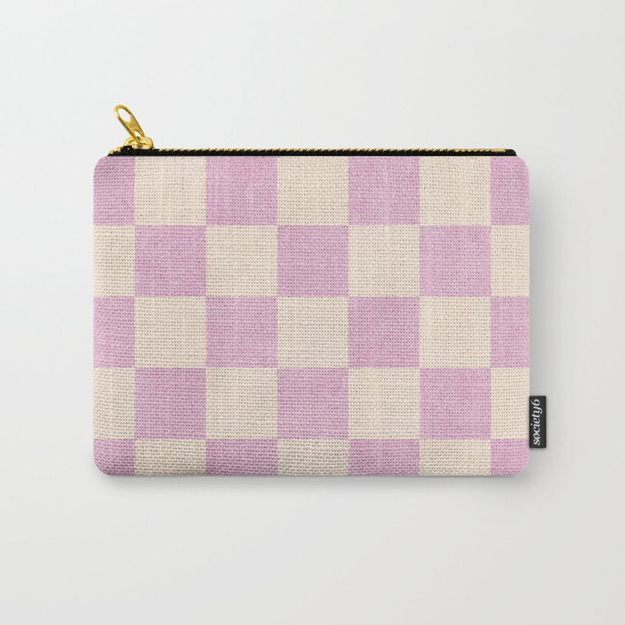 CHECKER - 001 - Rose Quartz Carry All Pouch Gallery Image 1