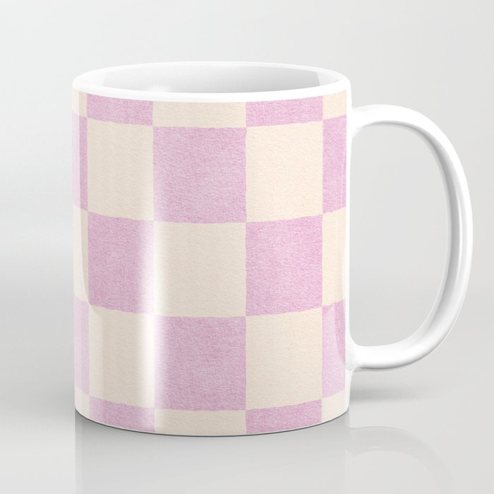 CHECKER - 001 - Rose Quartz Coffee Mug Gallery Image 1